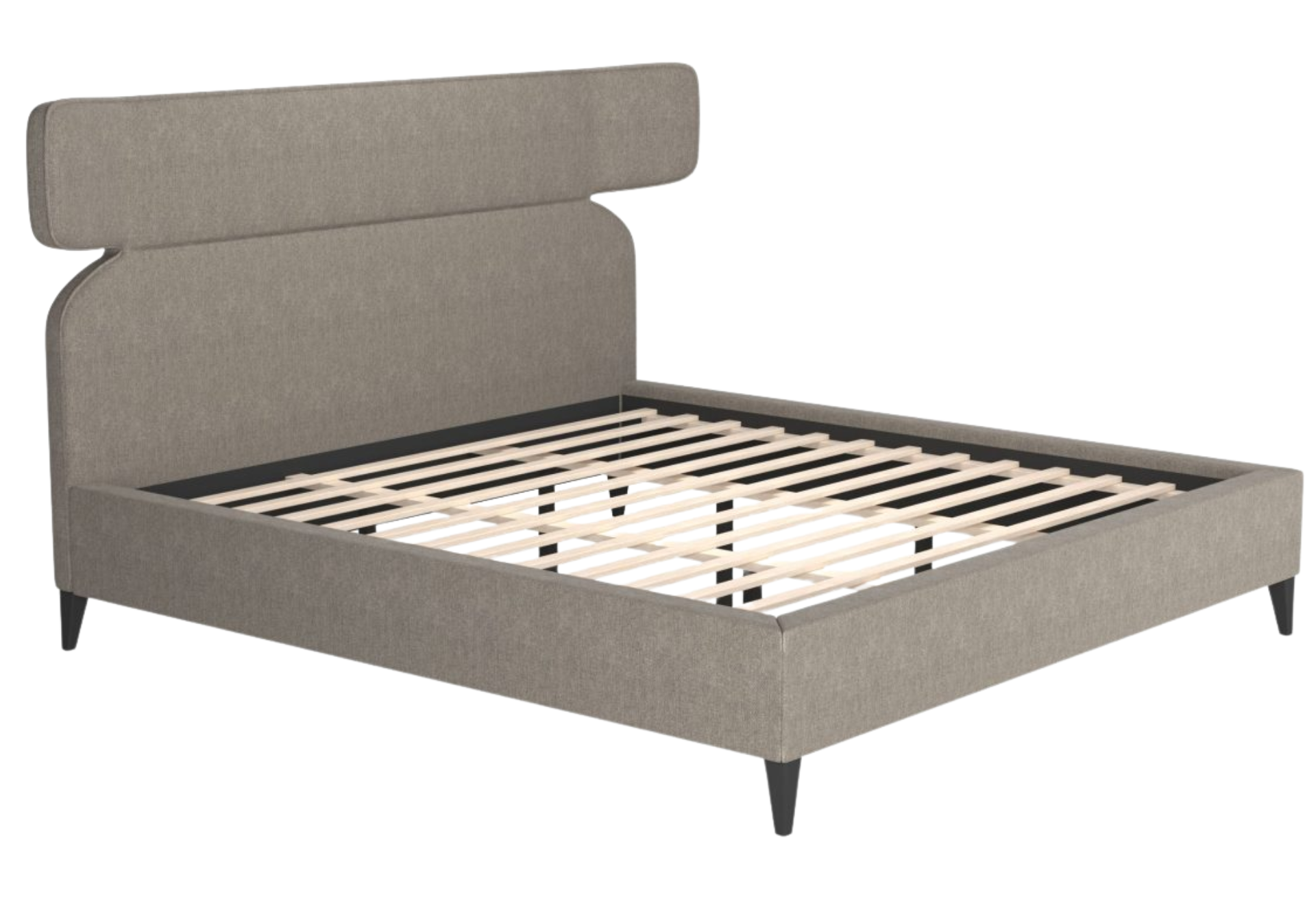 Dusa King Bed Olive Brown