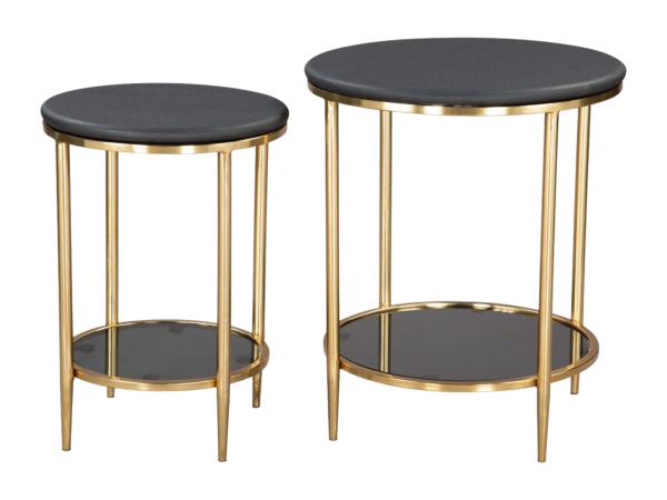 Koper Coffee Table Set (2-Piece) Black