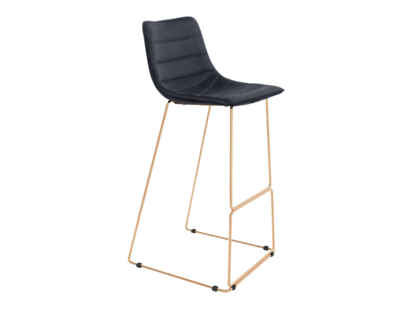 Adele Barstool (Set of 2) Black & Gold