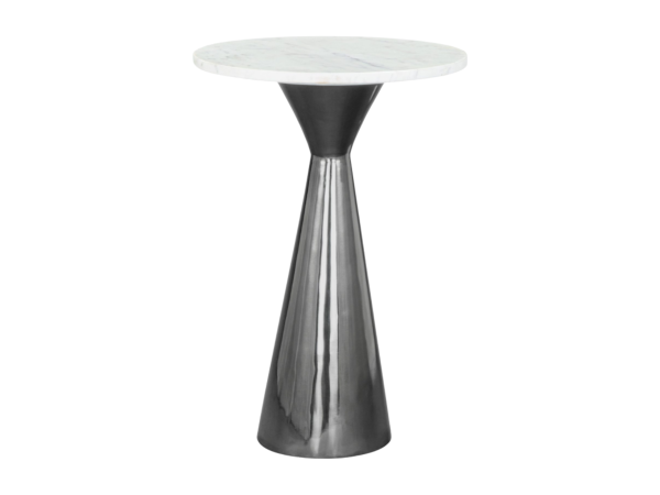 Tim Side Table White & Black
