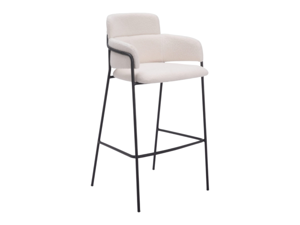 Marcel Barstool (Set of 2) Cream