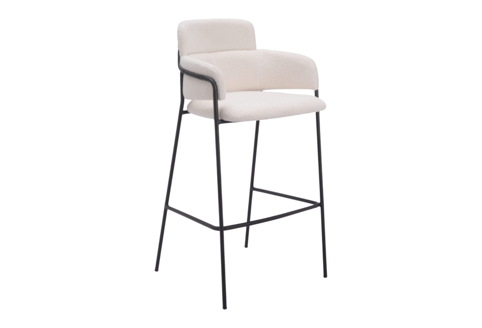 Marcel Barstool (Set of 2) Cream