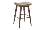 Divat Barstool (Set of 2) Taupe & Walnut