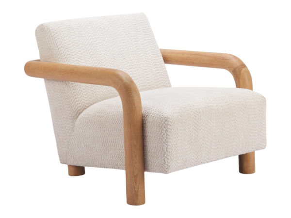 Subliem Accent Chair Cotton White