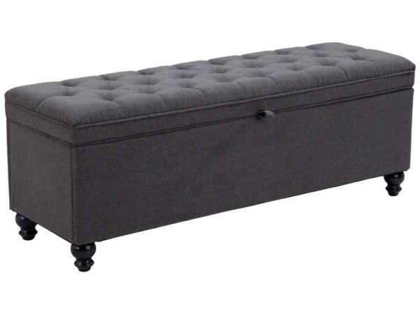 Halifax Storage Bench Gravel Gray