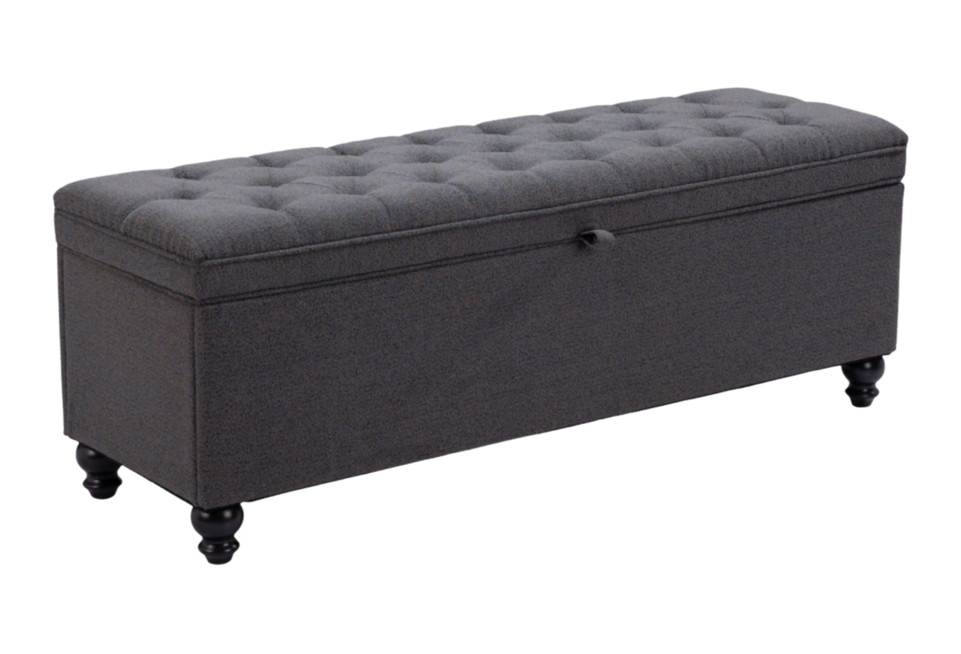 Halifax Storage Bench Gravel Gray