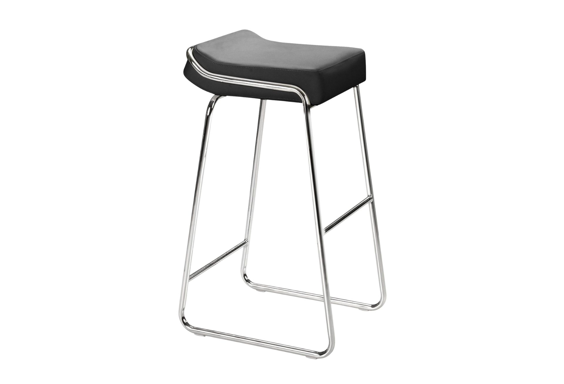 Wedge Barstool (Set of 2) Black