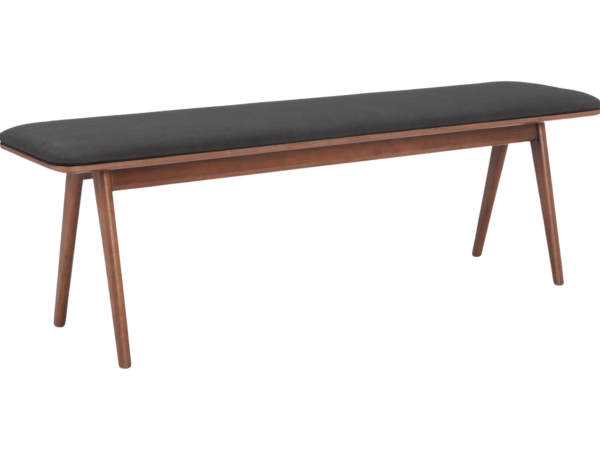 Kazwali Bench Black & Walnut
