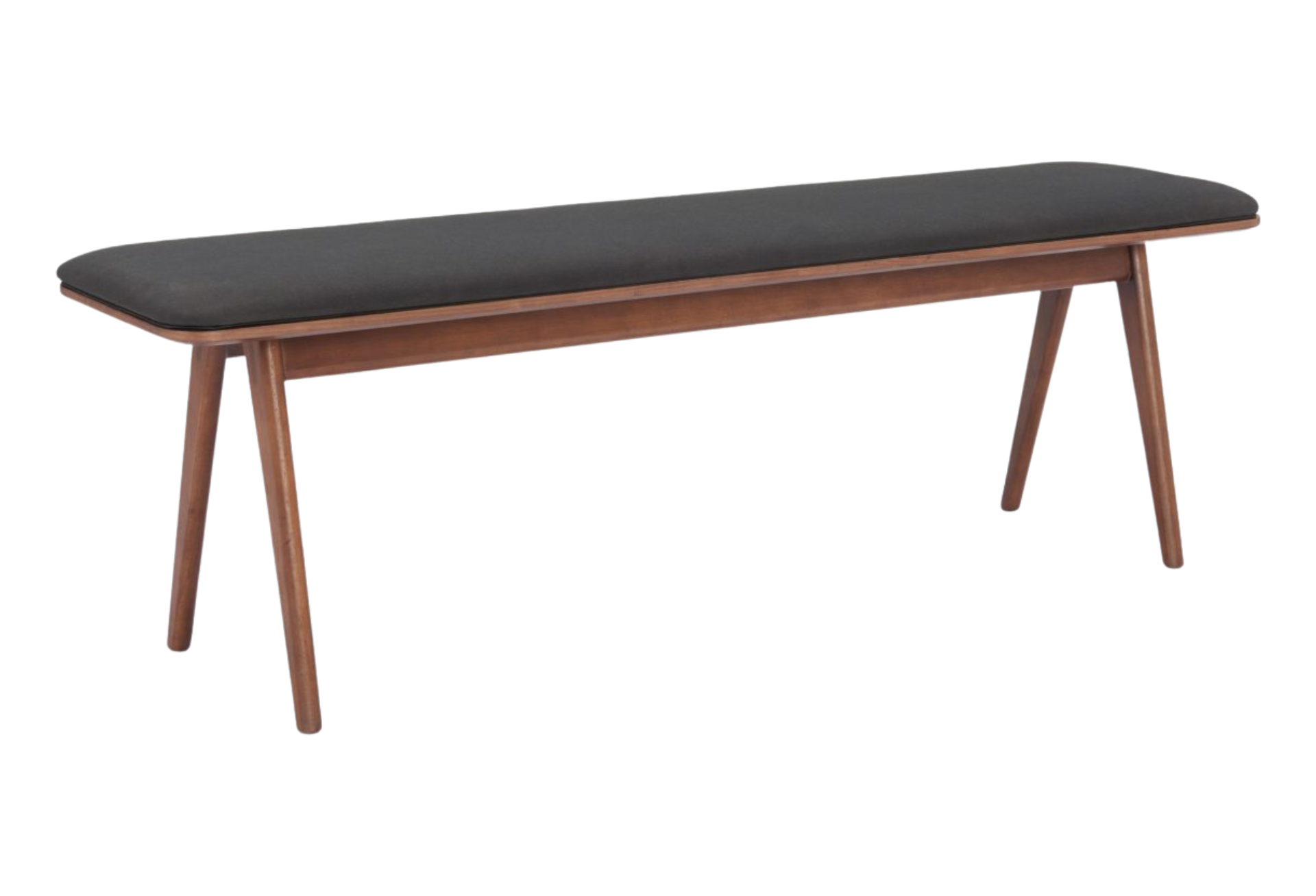 Kazwali Bench Black & Walnut