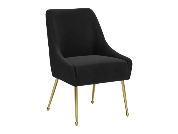 Maxine Dining Chair Black & Gold