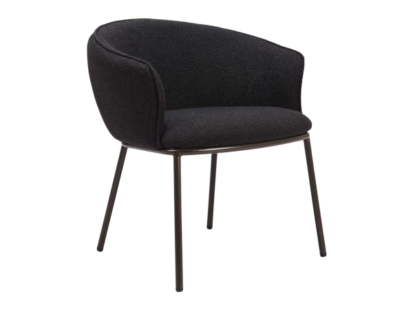 Essen Dining Chair Black & Bronze