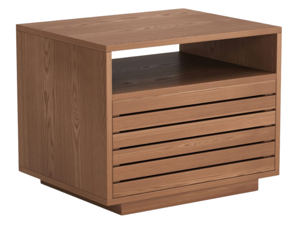Slit Nightstand Walnut