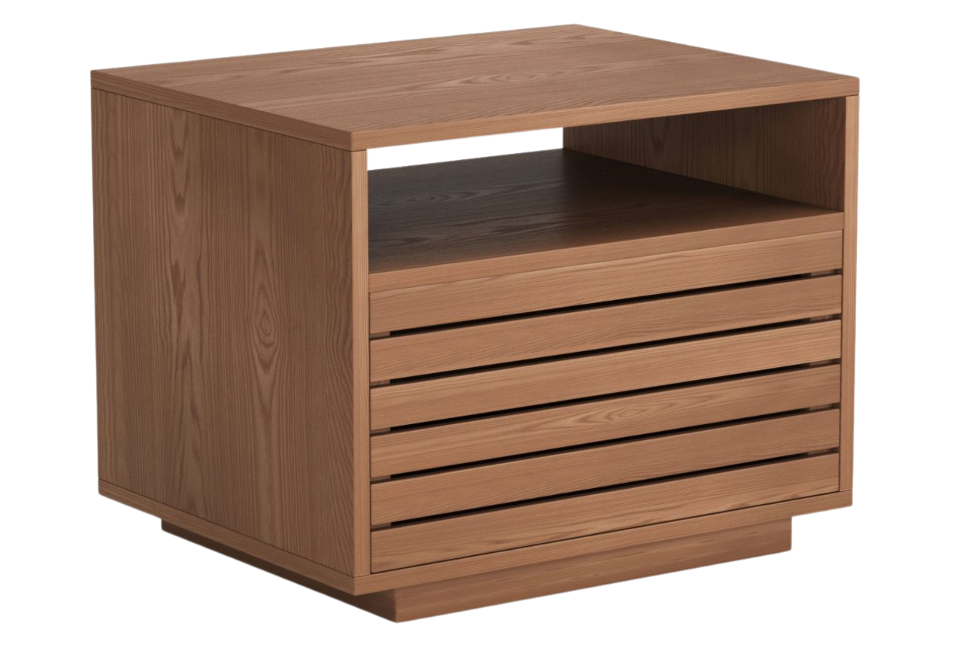 Slit Nightstand Walnut