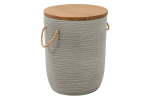 Biban Side Table Natural & Gray