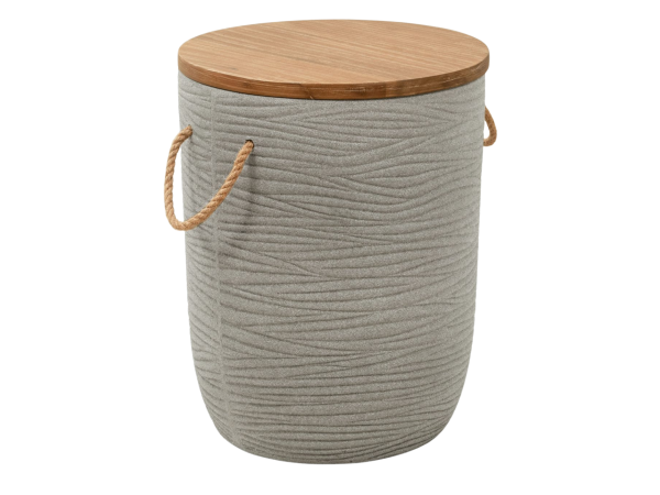 Biban Side Table Natural & Gray