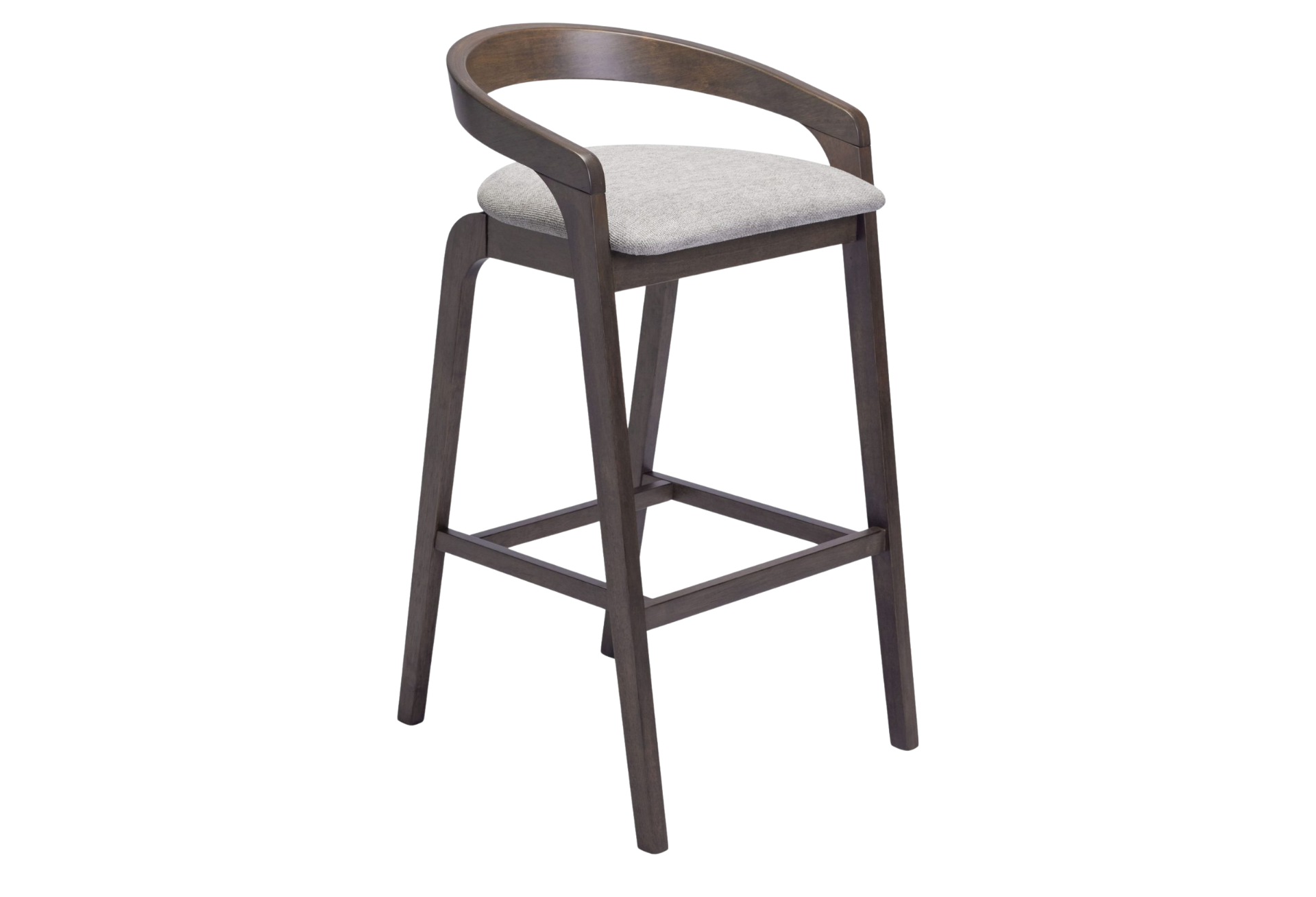 Troy Barstool (Set of 2) Dove Gray & Espresso