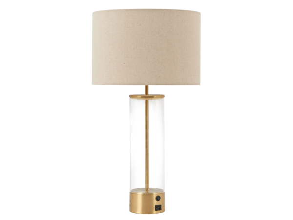 Boreal Table Lamp Beige & Gold
