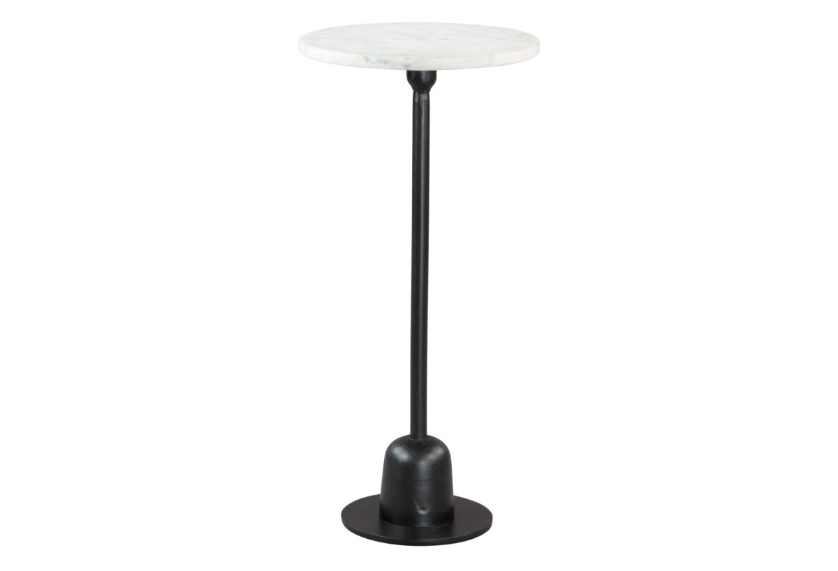 Woozy Side Table White & Black