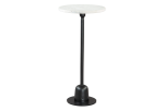 Woozy Side Table White & Black