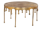 Drip Coffee Table Antique Brass