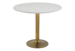 Fullerton Dining Table White & Gold