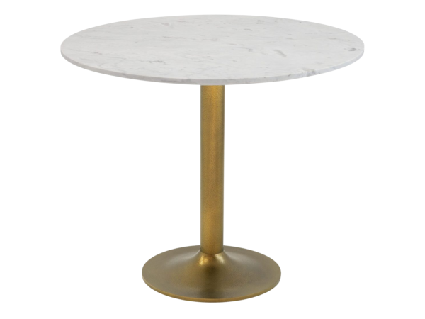 Fullerton Dining Table White & Gold