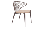 Silues Dining Chair Taupe & Brown