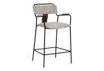 Couva Counter Stool (Set of 2) Gray Tweed