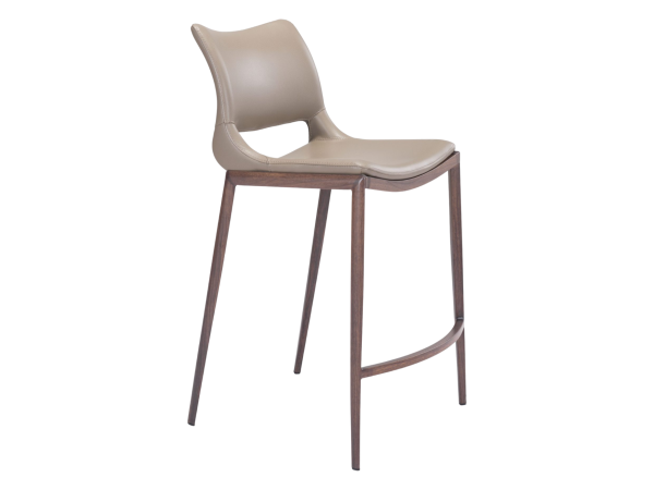 Ace Counter Stool (Set of 2) Brown & Walnut
