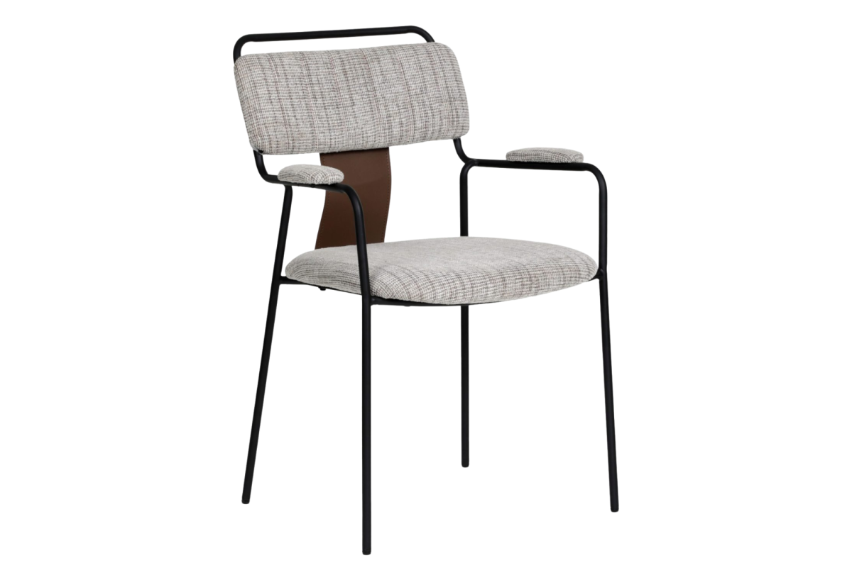 Couva Dining Chair (Set of 2) Gray Tweed