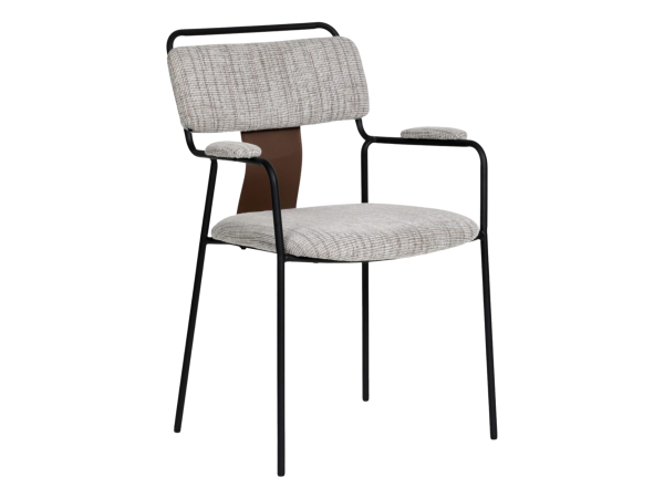 Couva Dining Chair (Set of 2) Gray Tweed