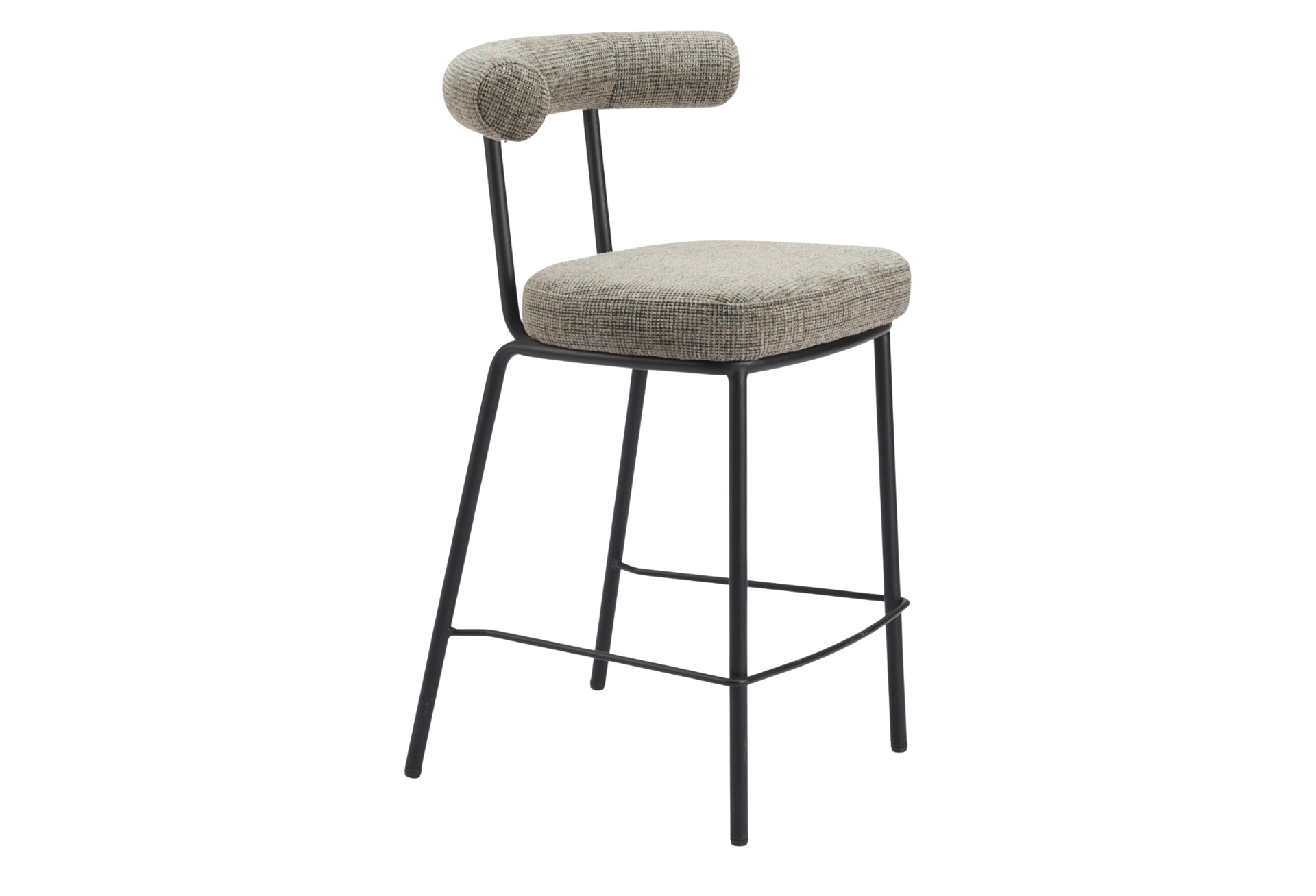 Kede Counter Stool Green Tweed