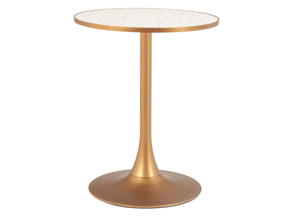 Bite Bistro Table Beige & Gold