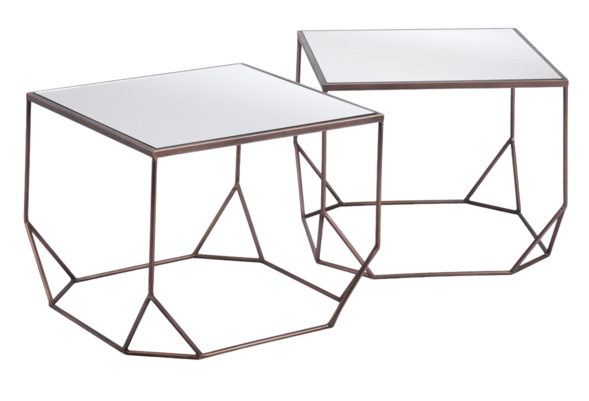 Arzon Coffee Table Set (2-Piece) Bronze