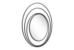 Luna Round Mirror Black