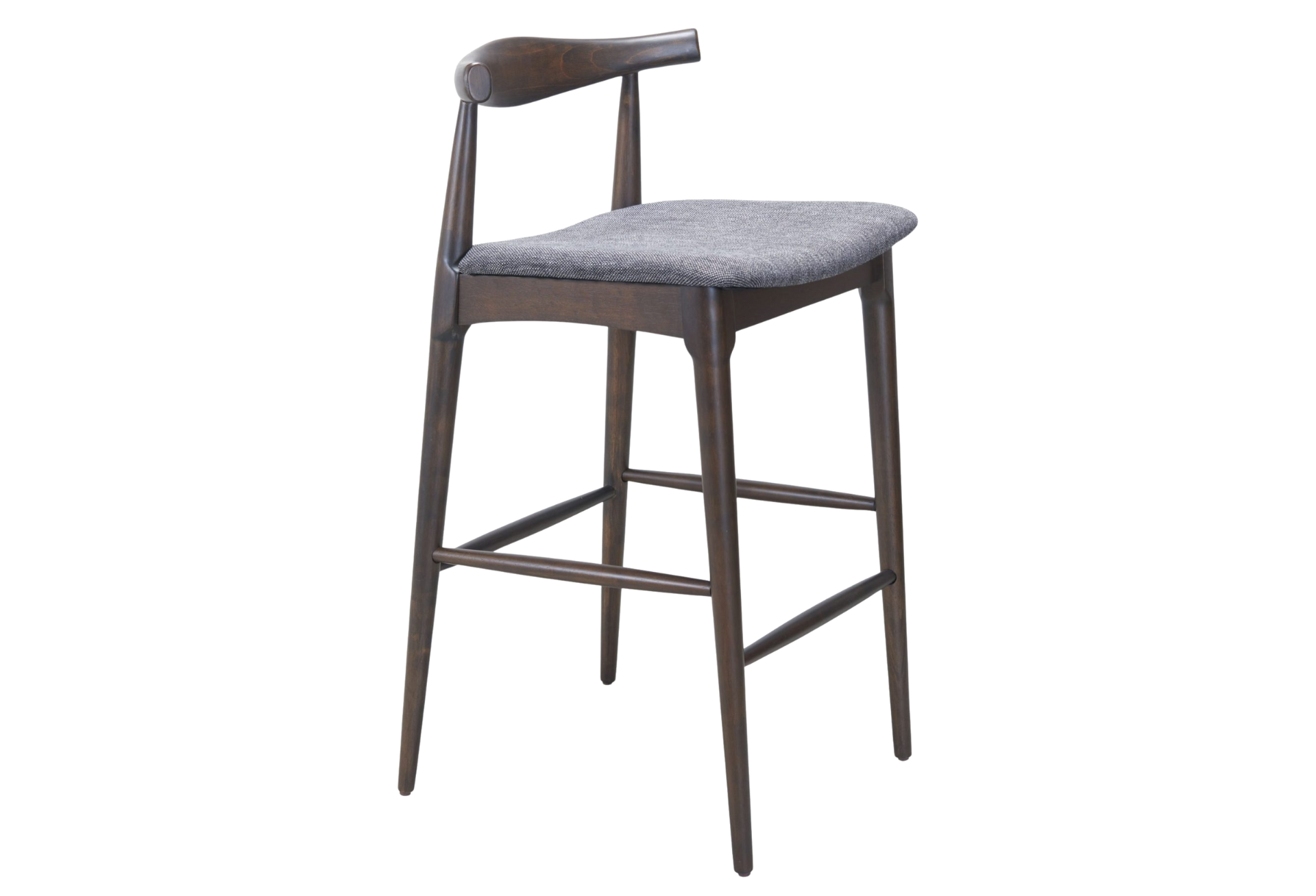 Tuzka Barstool (Set of 2) Gray & Espresso
