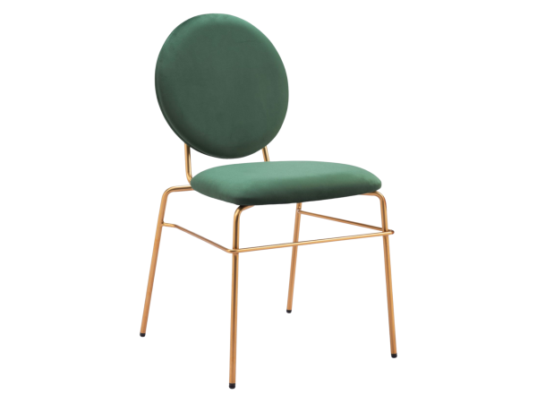 Odessa Dining Chair (Set of 2) Green & Gold