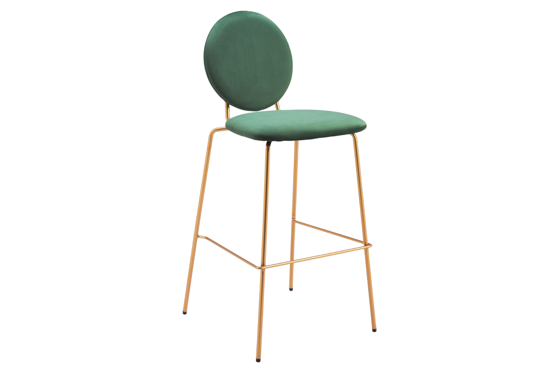 Odessa Barstool (Set of 2) Green & Gold