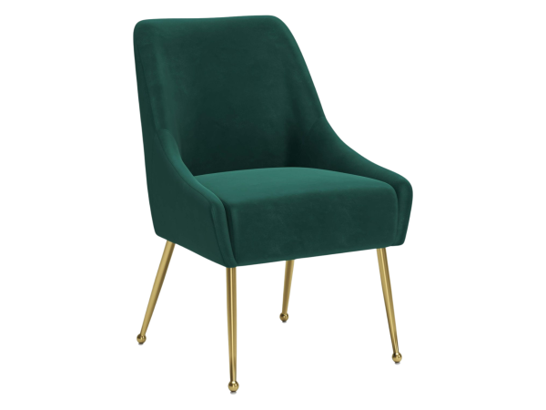 Maxine Dining Chair Green & Gold