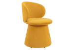 Oblic Swivel Dining Chair Orange
