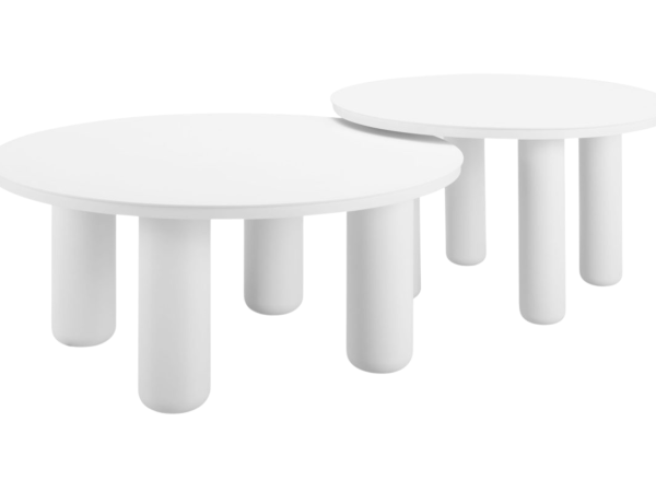 Ola Coffee Table Set (2-Piece) White
