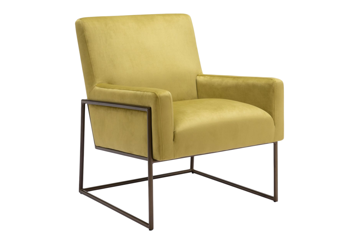 New York Accent Chair Olive Green