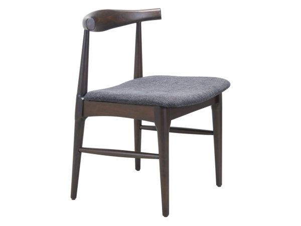Tuzka Dining Chair (Set of 2) Gray & Espresso