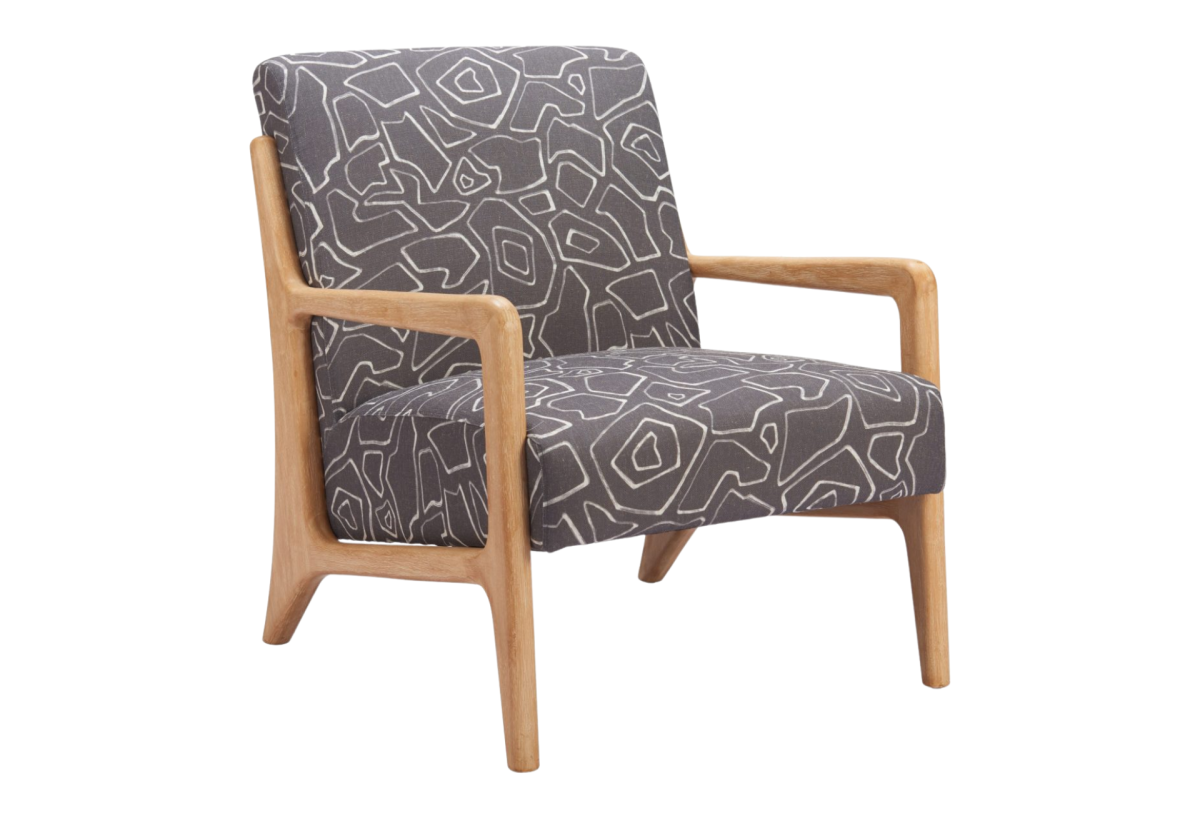 Runa Accent Chair Gray & Natural