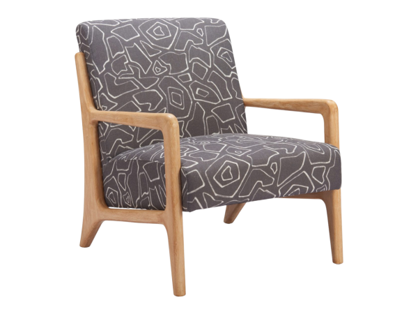Runa Accent Chair Gray & Natural