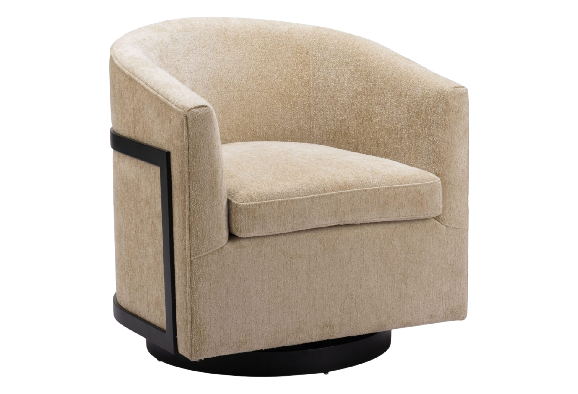 Hanko Swivel Chair Golden Beige