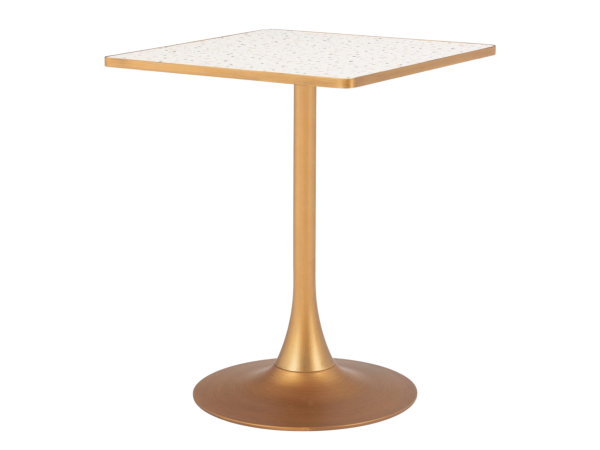 Spot Bistro Table Beige & Gold