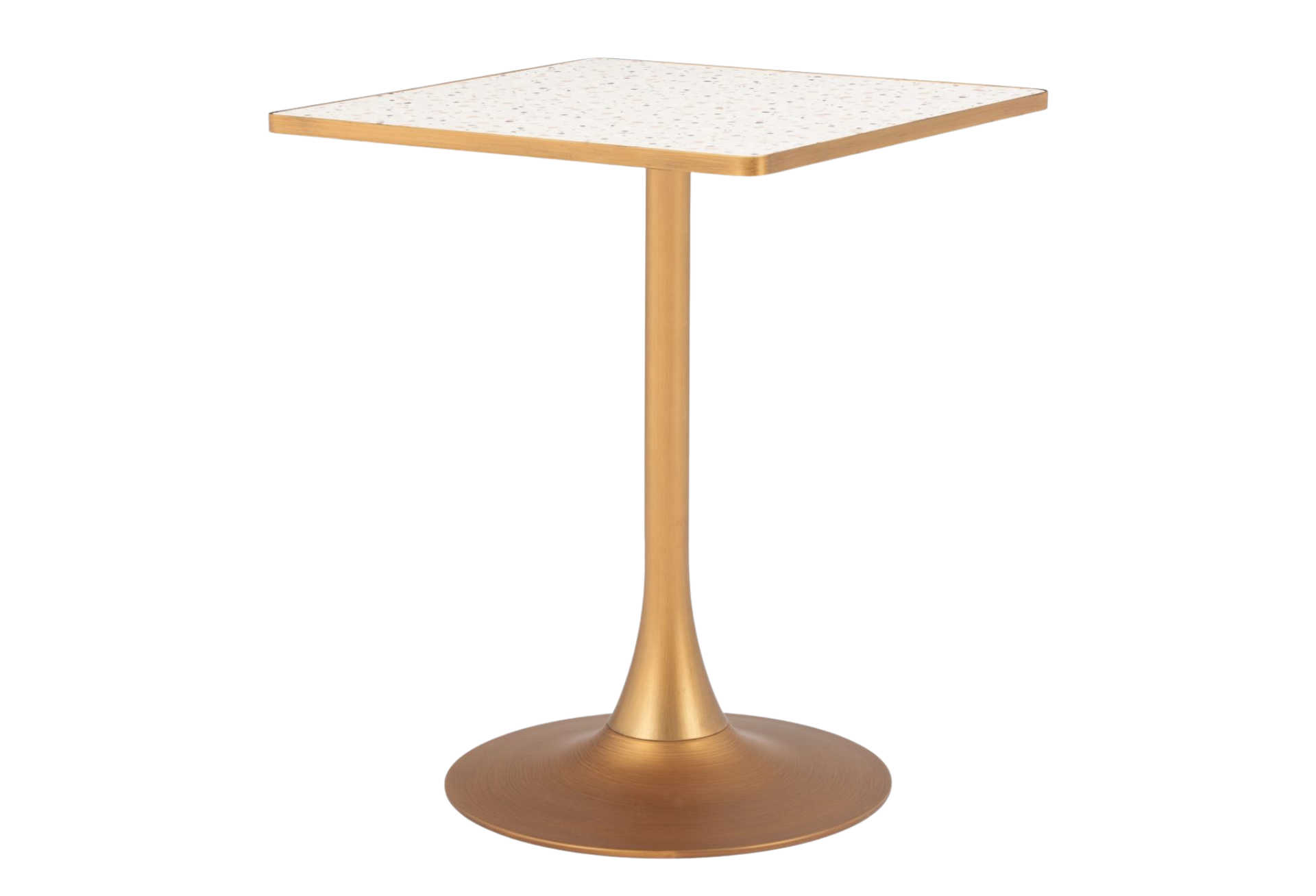 Spot Bistro Table Beige & Gold