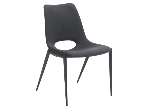 Desi Armless Dining Chair (Set of 2) Black