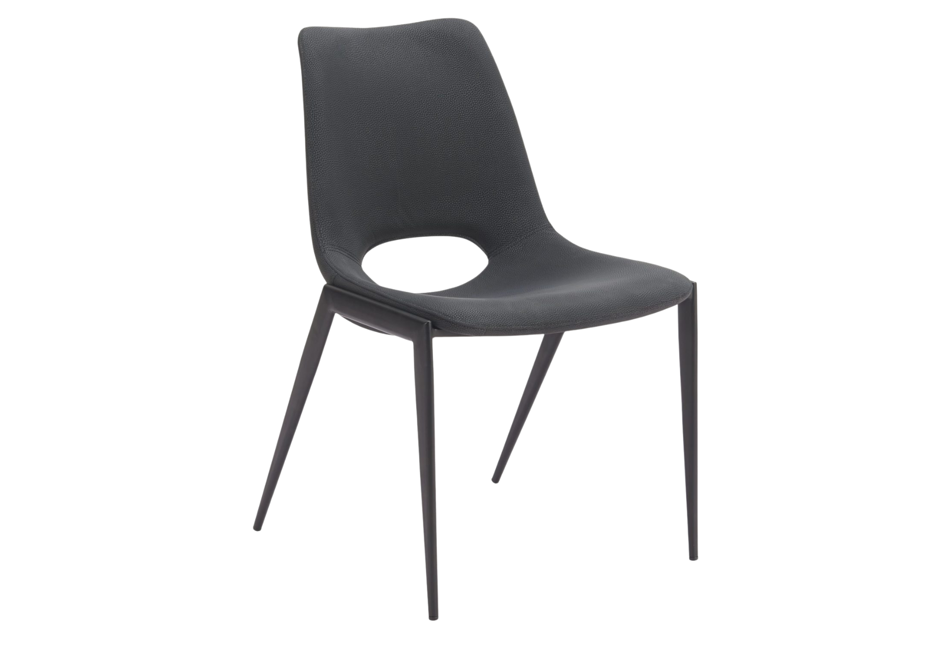 Desi Armless Dining Chair (Set of 2) Black